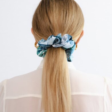 jedwabna gumka scrunchie gora lodowa spadiora