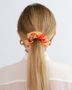 jedwabna gumka scrunchie wiatraki spadiora