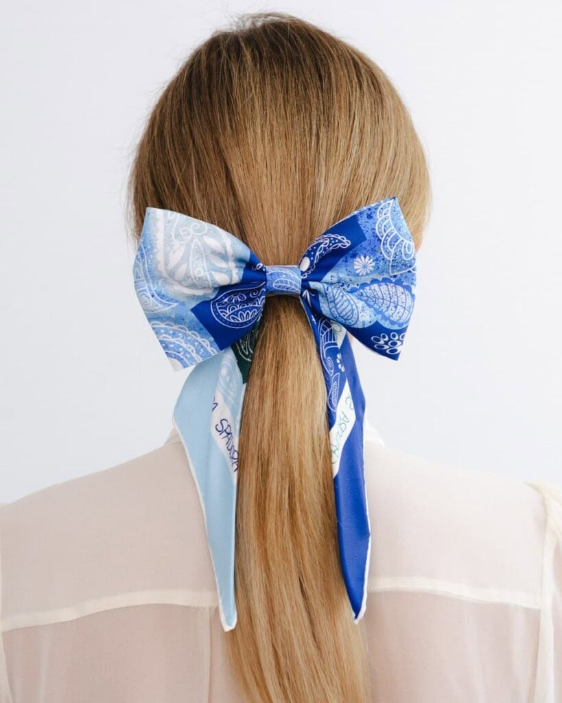 jedwabna kokarda do wlosow carma gora lodowa spadiora