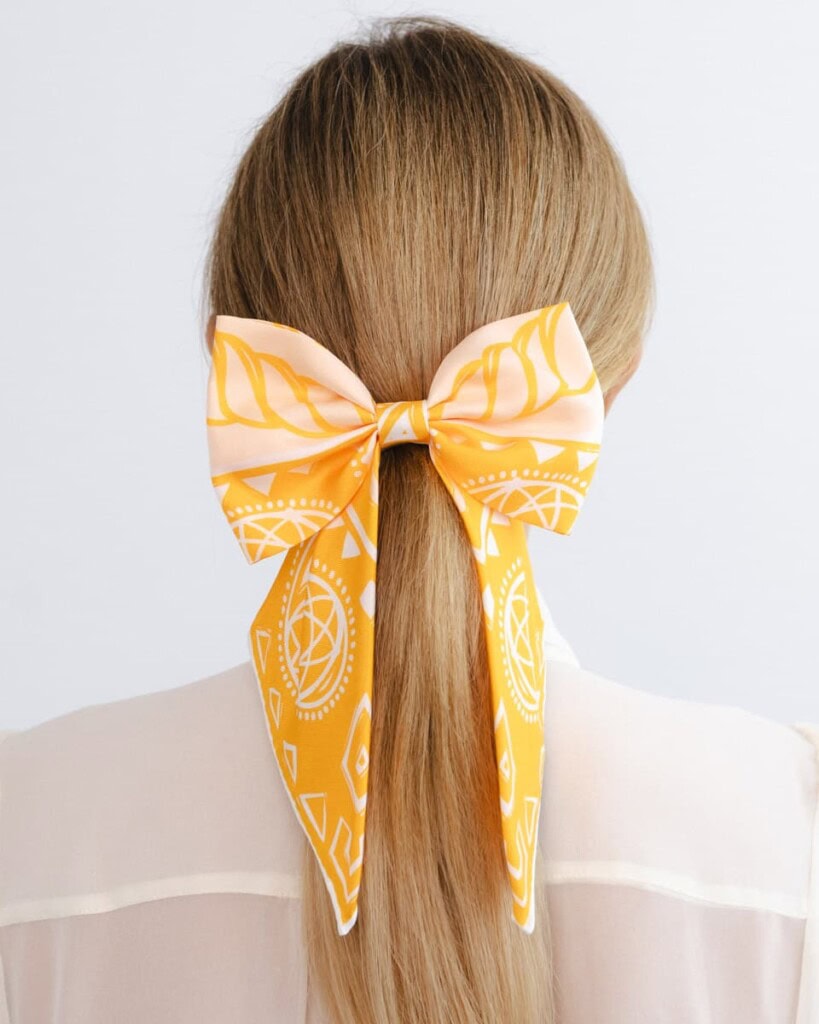 jedwabna kokarda do wlosow carma totem spadiora