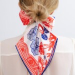 jedwabna opaska z dluga szarfa amoro wiwat spadiora