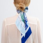 jedwabna opaska z dluga szarfa amoro gora lodowa spadiora