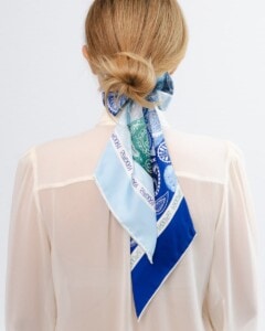 jedwabna opaska z dluga szarfa amoro gora lodowa spadiora