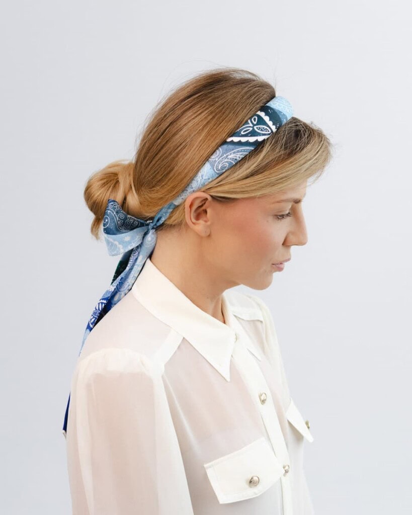 jedwabna opaska z dluga szarfa amoro gora lodowa spadiora 3