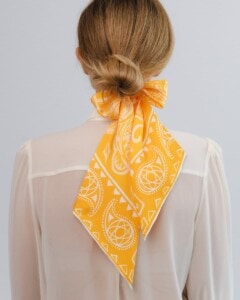 jedwabna opaska z dluga szarfa amoro totem spadiora