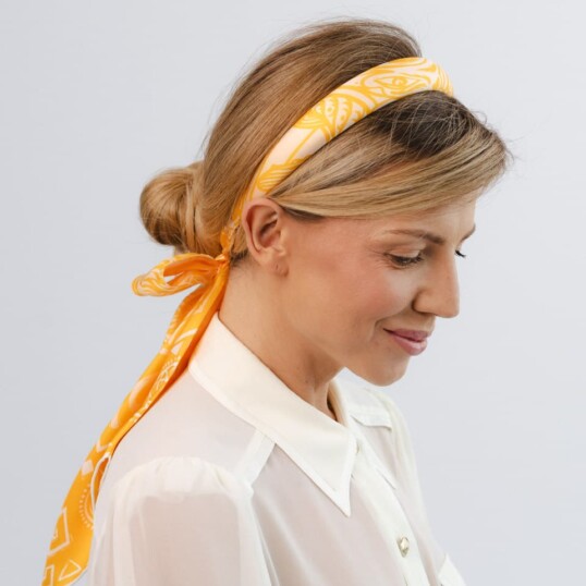 jedwabna opaska z dluga szarfa amoro totem spadiora 2