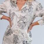 jedwabna koszula feminimal ecru spadiora