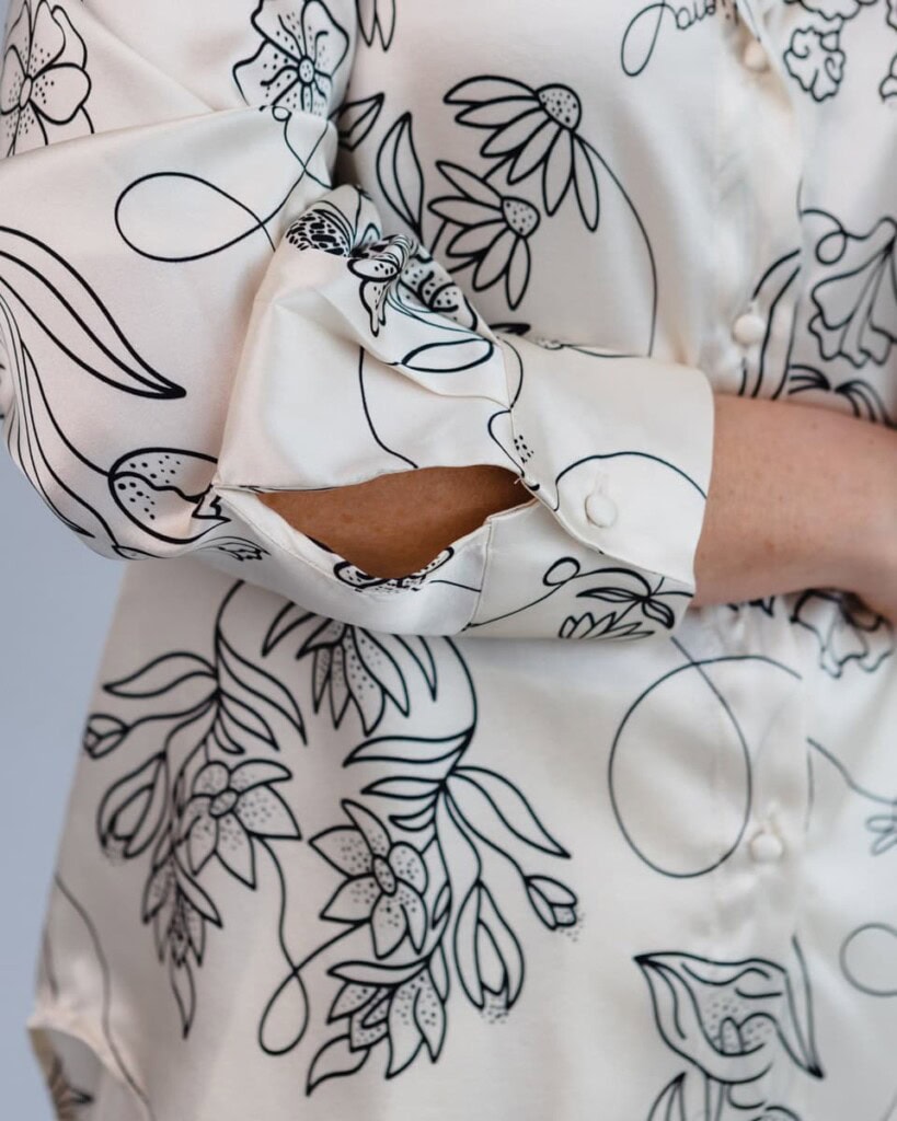 jedwabna koszula feminimal ecru spadiora 1