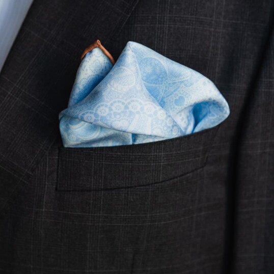 poszetka jedwabna meska dwustronna koronka blawatna spadiora 1