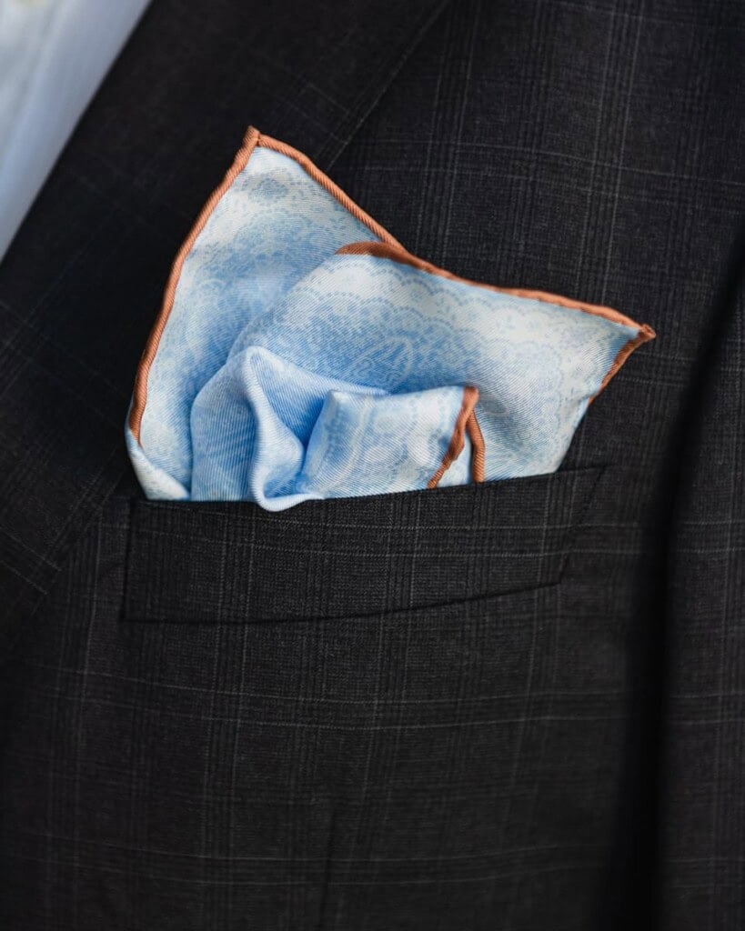 poszetka jedwabna meska dwustronna koronka blawatna spadiora 2