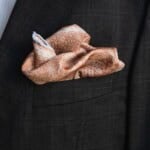 poszetka jedwabna meska dwustronna koronka plowa spadiora