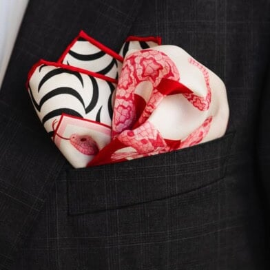 poszetka jedwabna meska dwustronna rok weza spadiora