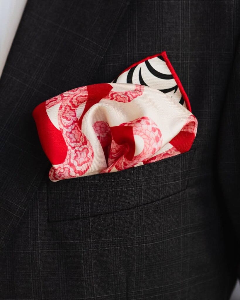 poszetka jedwabna meska dwustronna rok weza spadiora 1