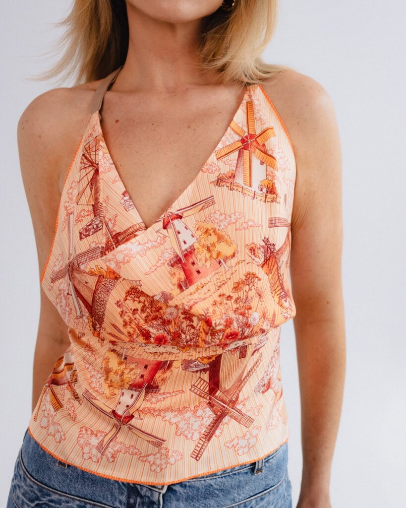 jedwabny top flava wiatraki spadiora 1