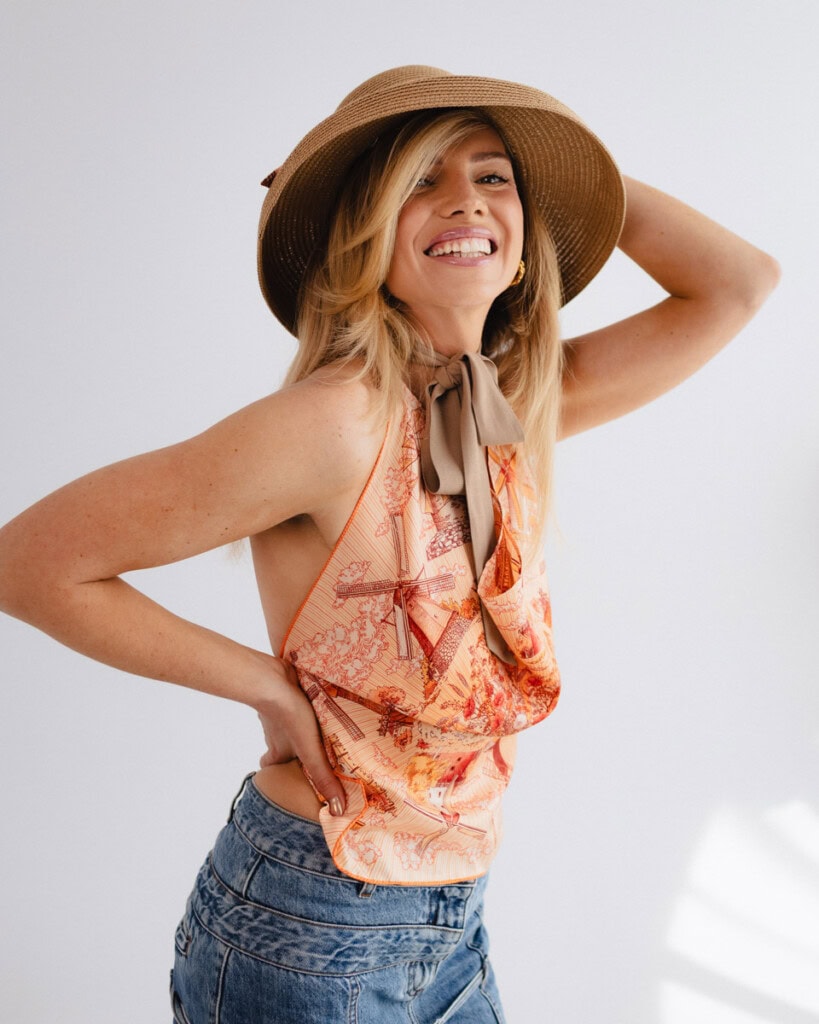 jedwabny top flava wiatraki spadiora 8