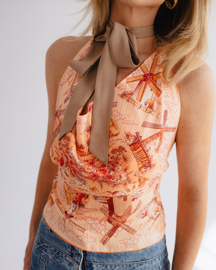 jedwabny top flava wiatraki spadiora 9