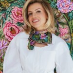 apaszka jedwabna dwustronna pomander spadiora