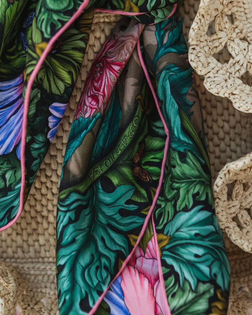 apaszka jedwabna dwustronna pomander spadiora 2