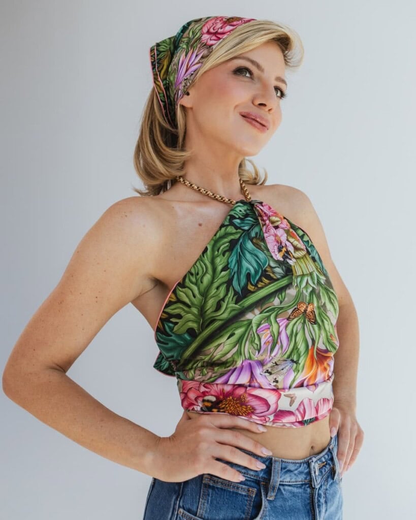 apaszka jedwabna dwustronna pomander spadiora 13