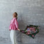 apaszka jedwabna dwustronna pomander spadiora 14