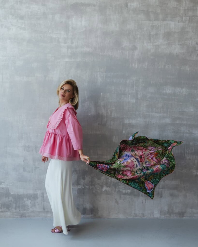 apaszka jedwabna dwustronna pomander spadiora 14