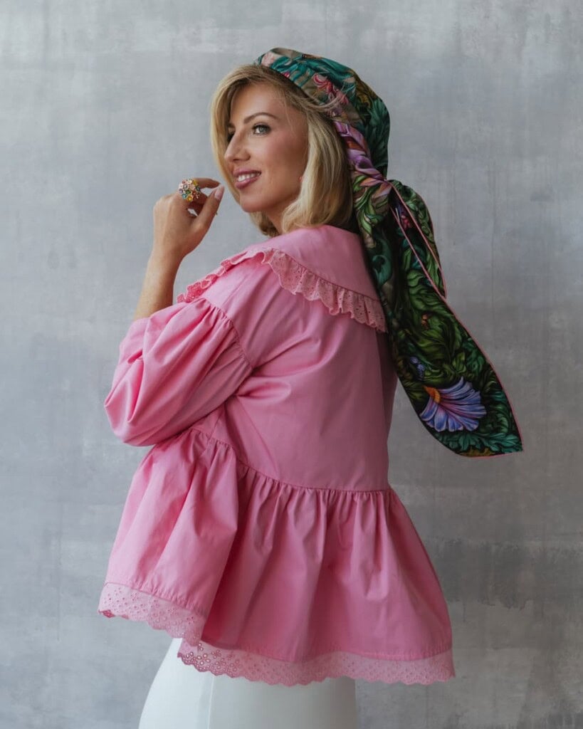 apaszka jedwabna dwustronna pomander spadiora 17