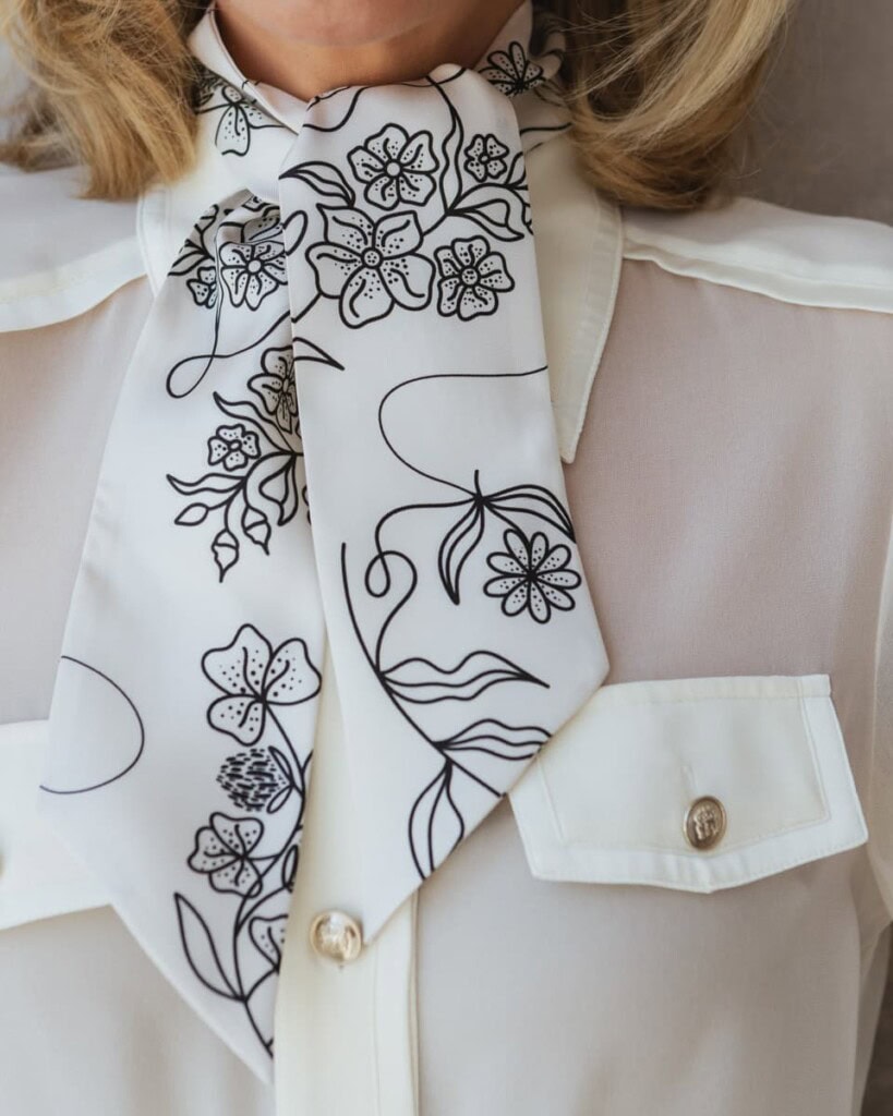 jedwabne twilly feminimal ecru spadiora