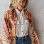 chusta welniano jedwabna dwustronna wiatraki spadiora 1