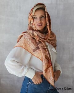 chusta welniano jedwabna dwustronna wiatraki spadiora 4