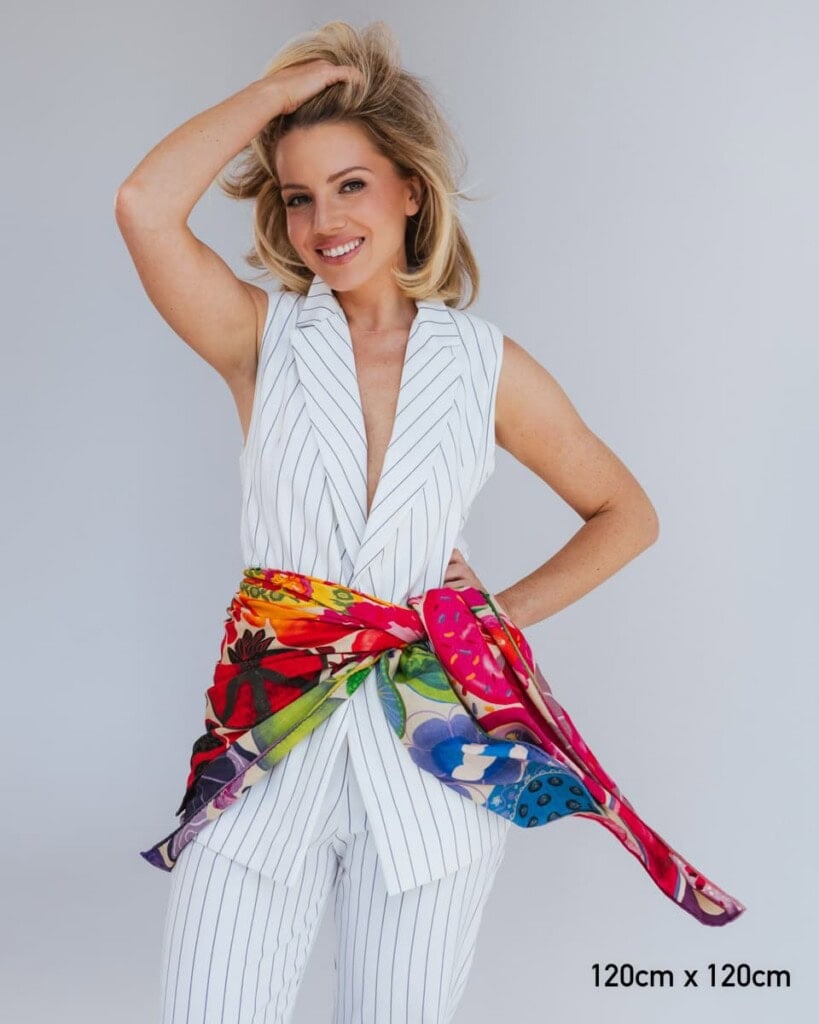 chusta welniano jedwabna dwustronna frykasy spadiora 1