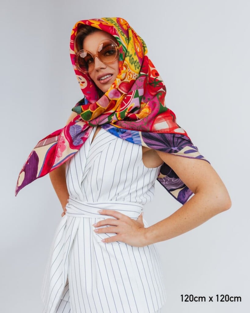 chusta welniano jedwabna dwustronna frykasy spadiora 3