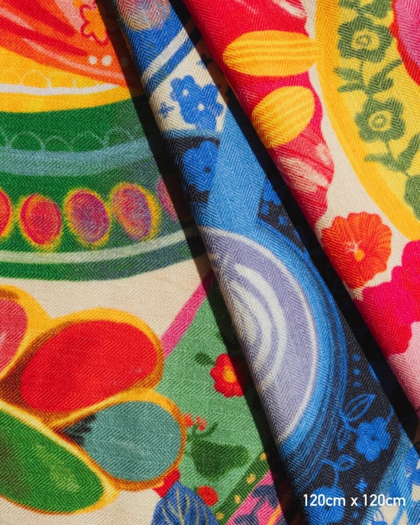 chusta welniano jedwabna dwustronna frykasy spadiora 6