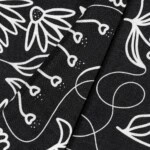 chusta welniano jedwabna dwustronna feminimal czarna spadiora 4