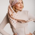 chusta welniano jedwabna dwustronna kwiaty zodiaku spadiora 7