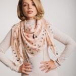 chusta welniano jedwabna dwustronna kwiaty zodiaku spadiora 4