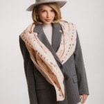 chusta welniano jedwabna dwustronna kwiaty zodiaku spadiora 1