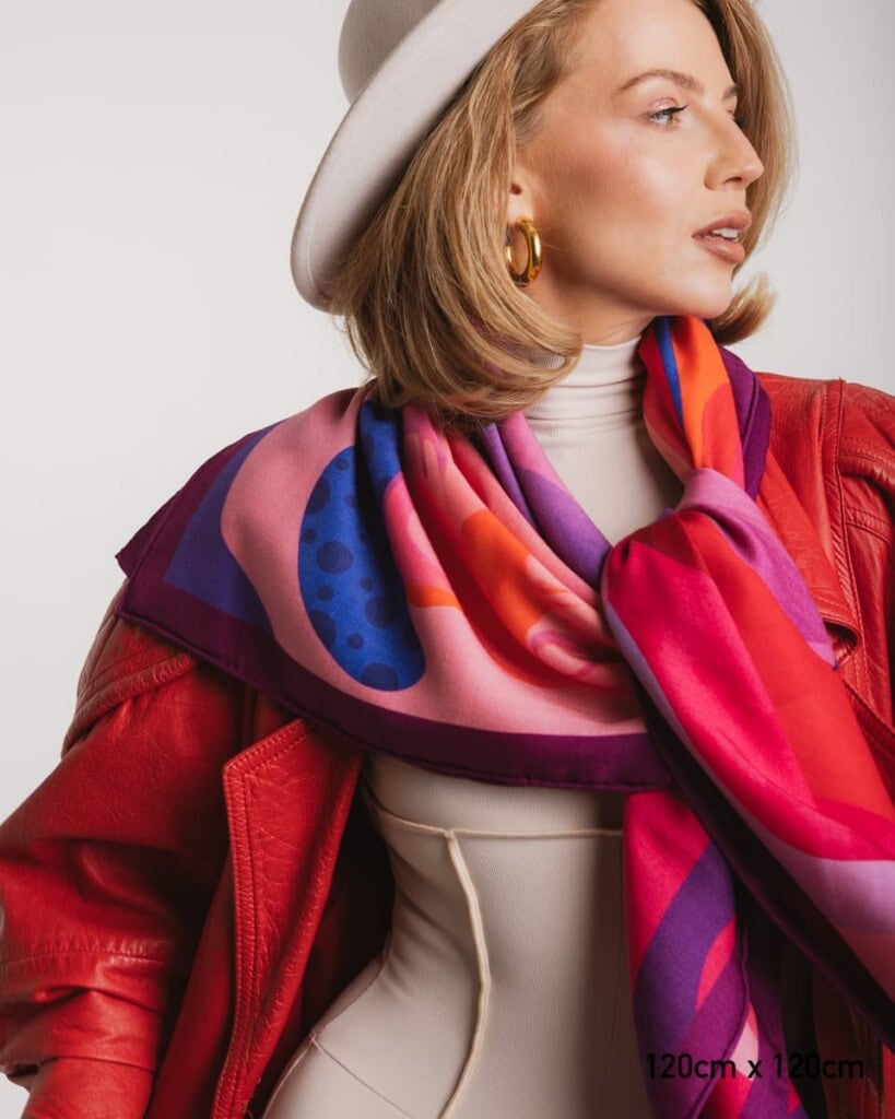 chusta welniano jedwabna dwustronna miedzypokoleniowa spadiora 3