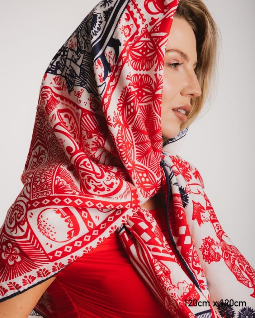 chusta welniano jedwabna dwustronna wiwat spadiora 5