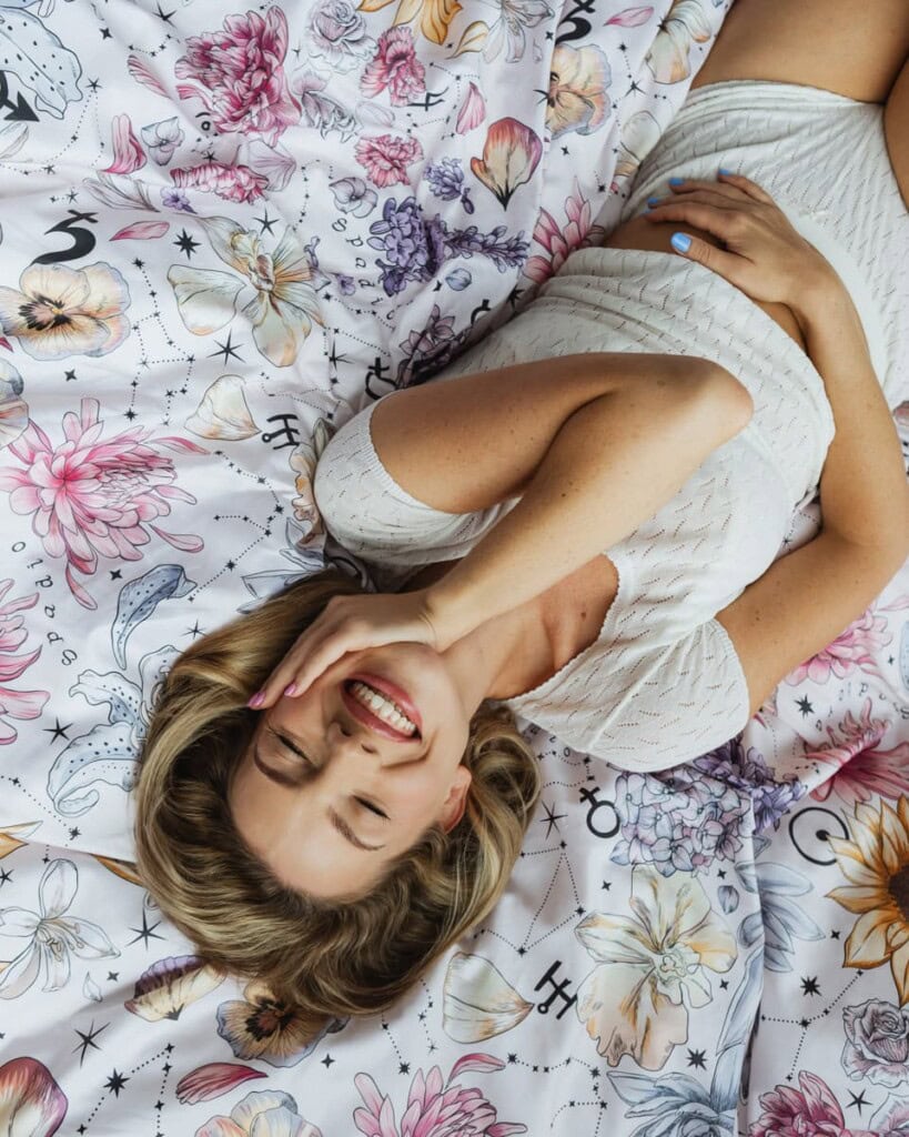 posciel bawelniana songo kwiaty zodiaku spadiora 17