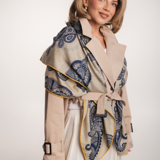 chusta welniano jedwabna dwustronna duma spadiora 4