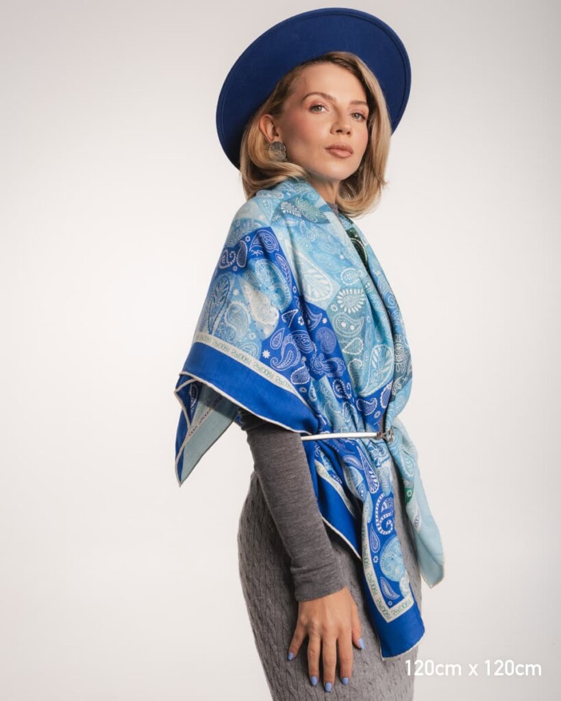 chusta welniano jedwabna dwustronna gora lodowa spadiora 3