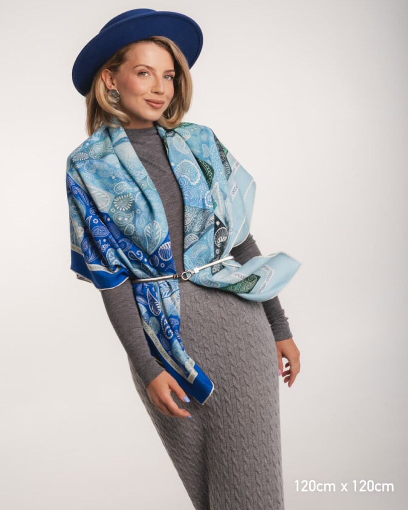 chusta welniano jedwabna dwustronna gora lodowa spadiora 4