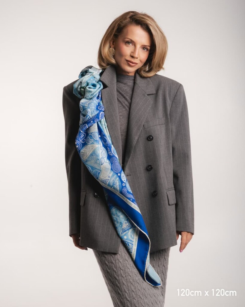 chusta welniano jedwabna dwustronna gora lodowa spadiora 9