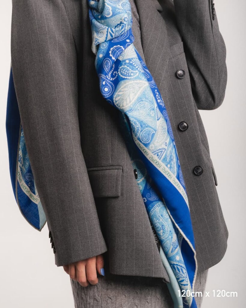 chusta welniano jedwabna dwustronna gora lodowa spadiora 10