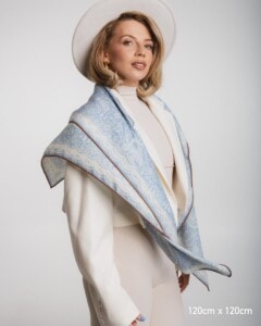 chusta welniano jedwabna dwustronna koronka blawatna spadiora 4