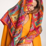 chusta welniano jedwabna dwustronna playlista spadiora