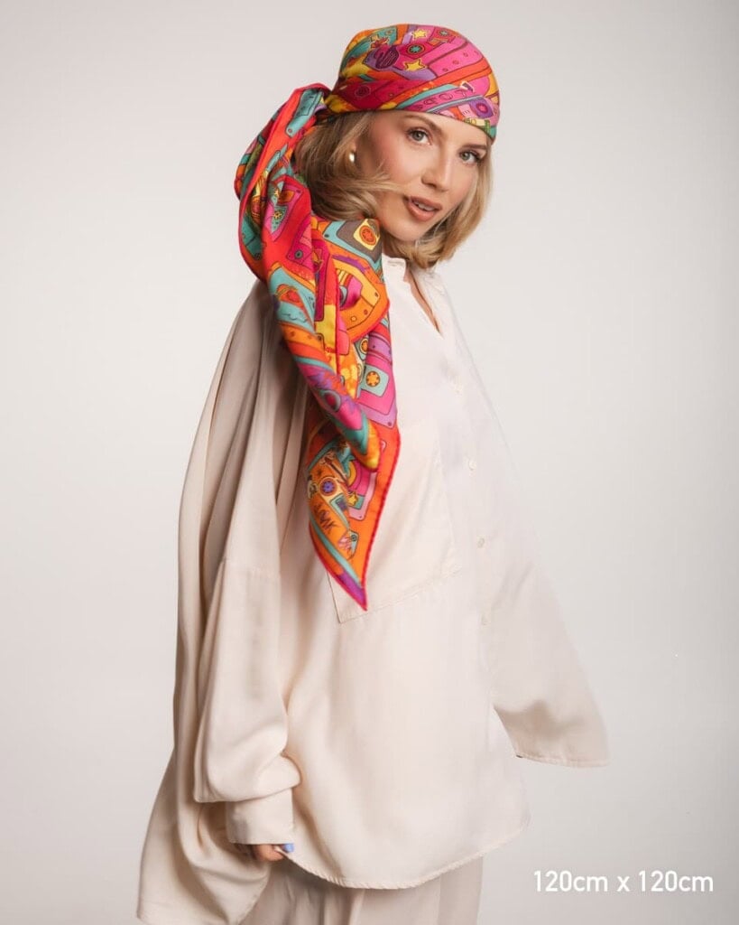 chusta welniano jedwabna dwustronna playlista spadiora 4