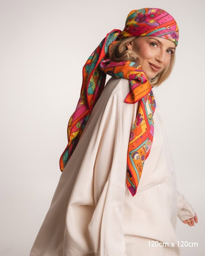 chusta welniano jedwabna dwustronna playlista spadiora 5