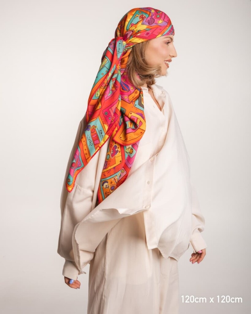 chusta welniano jedwabna dwustronna playlista spadiora 6