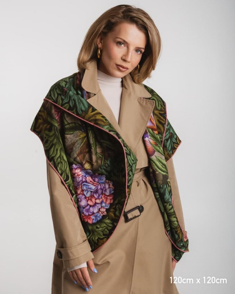 chusta welniano jedwabna dwustronna pomander spadiora 5